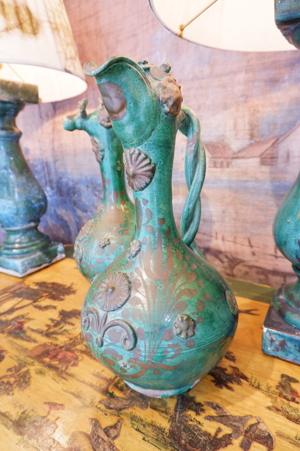 Paire de verseuses dites "demoiselles d'Avignon" fin XIXe – Image 8