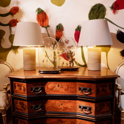 Large Venetian chest of drawers, cut panels, wood marquetry decoration, late 19th century