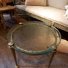 Side-table en bronze et plateau en verre surface givrée ca.1960 – Image 3