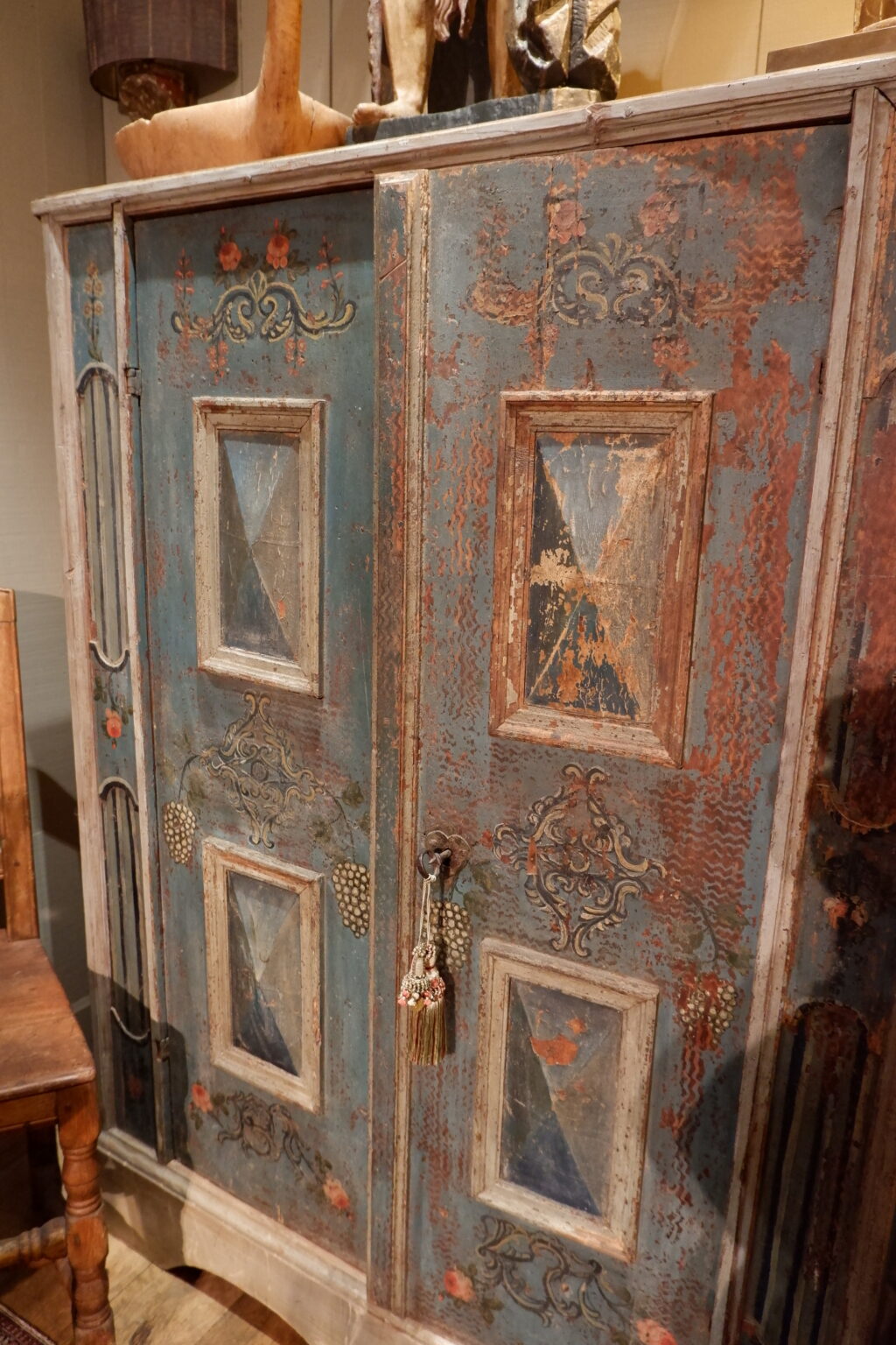 Petite armoire peinte des alpes italiennes ca.1800 – Image 11