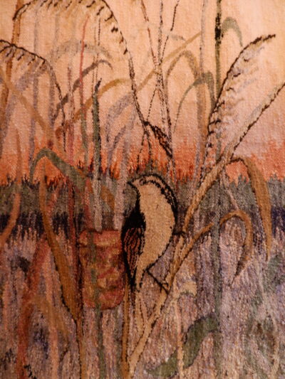 TAPESTRY OF A PHEASANT IN THE GRAMINEES CIRCA.1960
