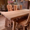 TABLE A DINER OU BUREAU EN CHENE SABLE CA.1960 – Image 4