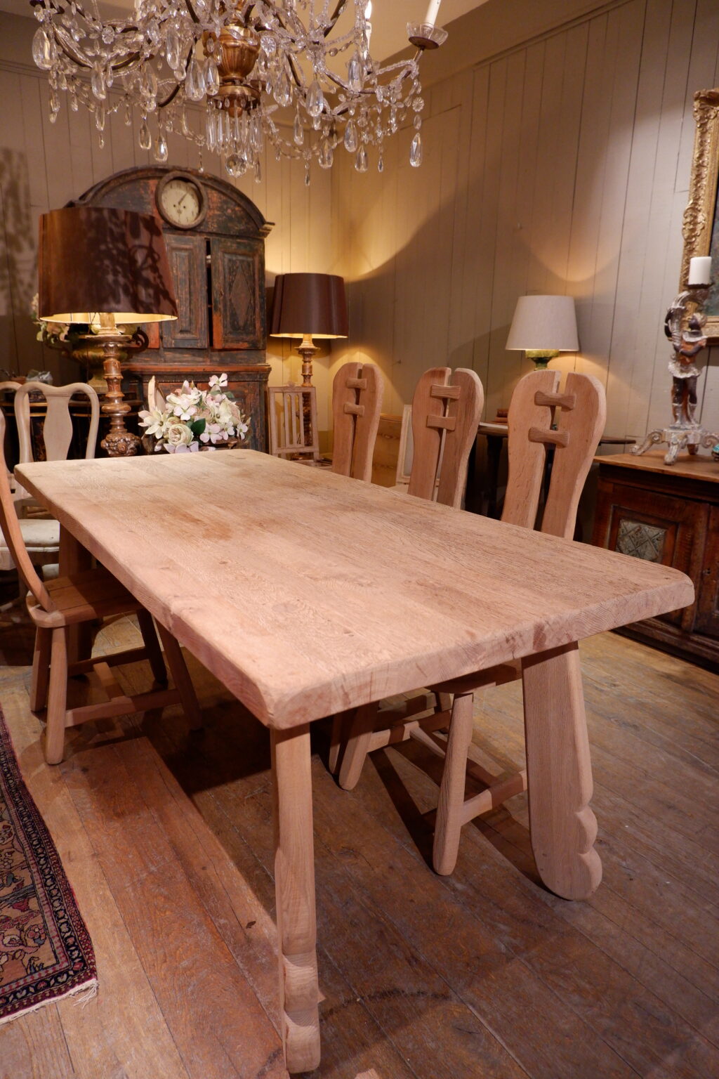 DINING TABLE OR DESK IN OAK SAND CA.1960