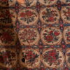 Tapis persan laine & soie motif floral & oiseaux – Image 3
