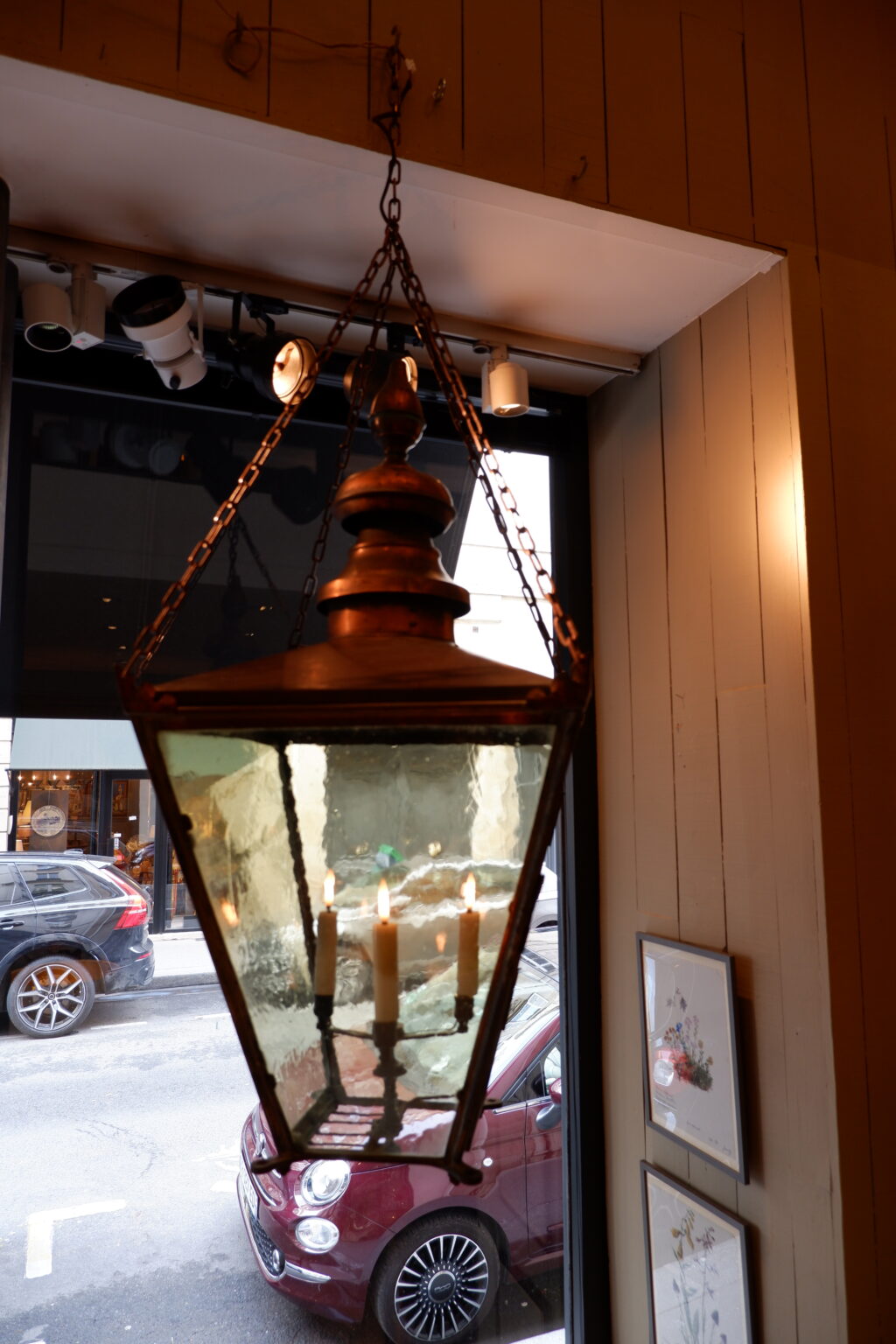 Grande lanterne en Cuivre par Foster & Pullen, Bradford ca.1900 – Image 3