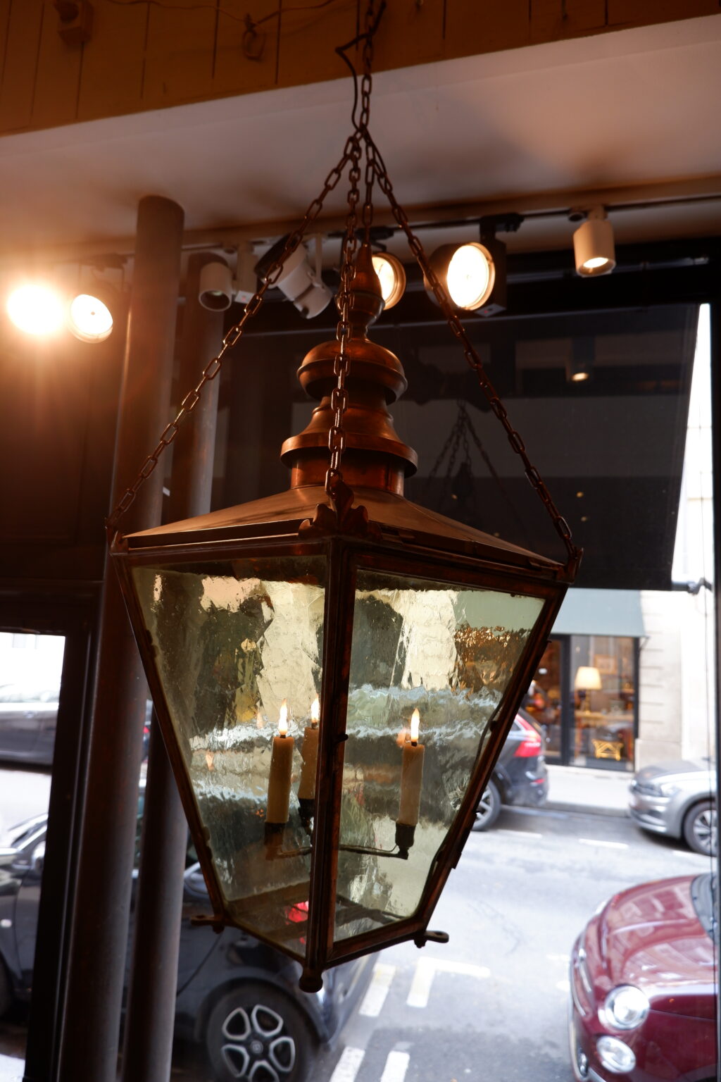 Grande lanterne en Cuivre par Foster & Pullen, Bradford ca.1900 – Image 4