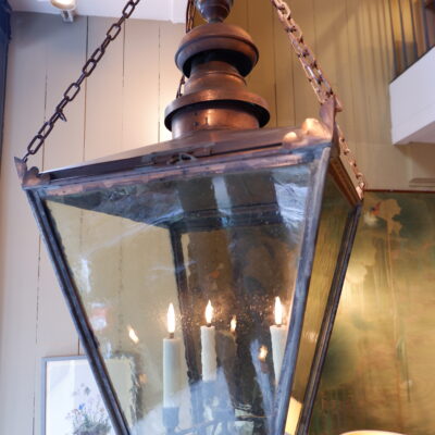 Grande lanterne en Cuivre par Foster & Pullen, Bradford ca.1900