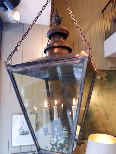 Grande lanterne en Cuivre par Foster & Pullen, Bradford ca.1900