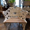 Paire de fauteuils de jardin "Fougères" en fonte blanche - Suède ca.1900 – Image 7