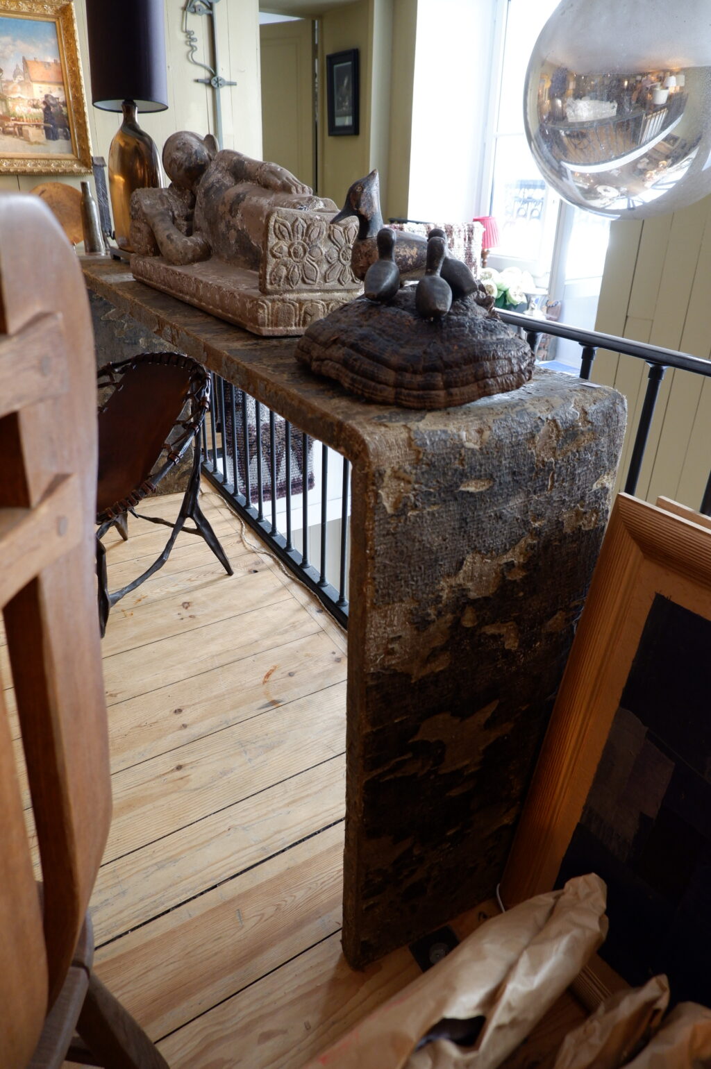 Grande console chinoise laque ancienne oxydée - Région du Shanxi Fin XIXe – Image 8
