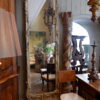 Grand miroir Louis XV au mercure cadre en bois sculpté polychrome -France  XVIIIème siècle – Image 2