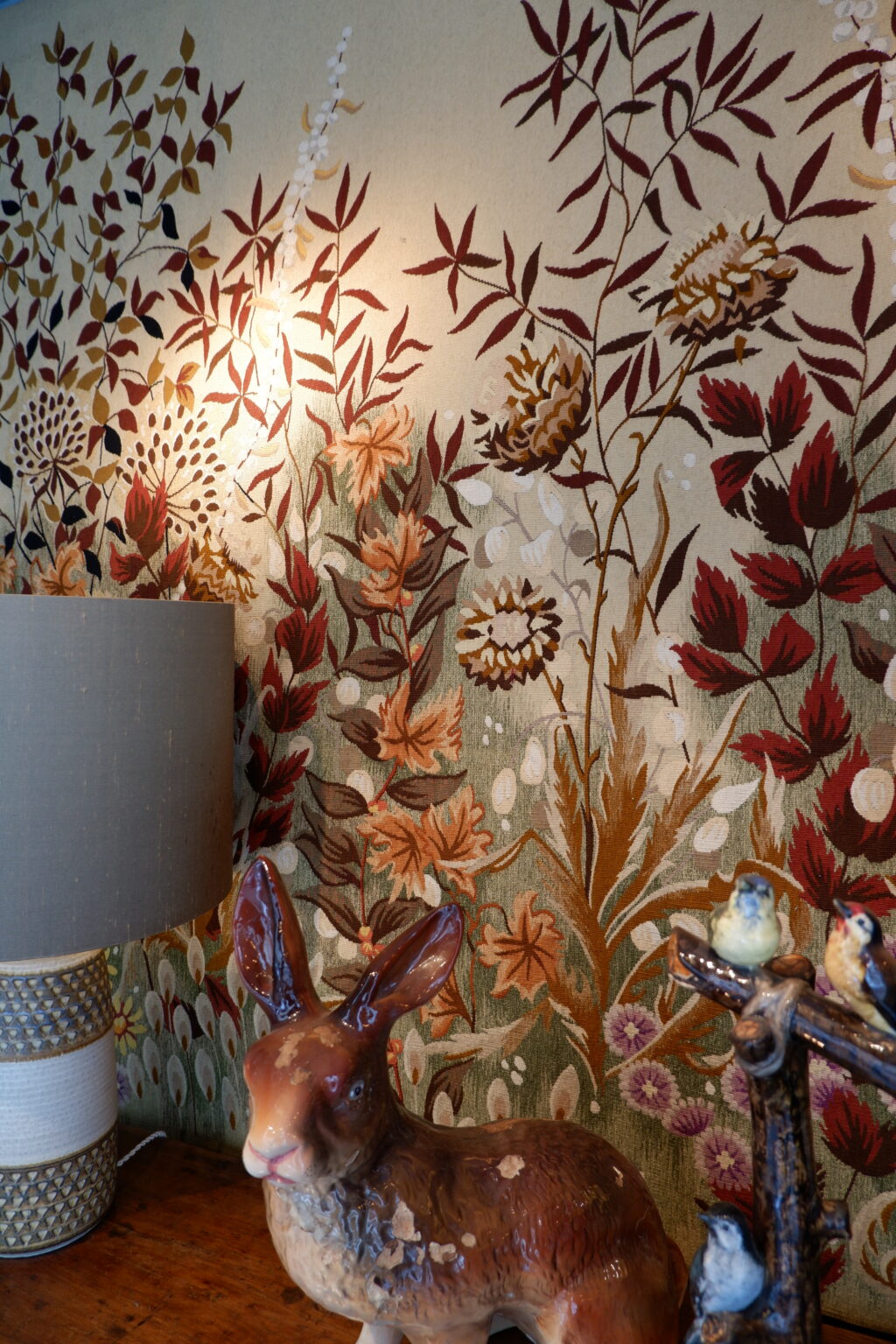Tapisserie d'Aubusson par Gaston Thiery "paysage de fleurs" ca.1970 - N°5/6 – Image 2