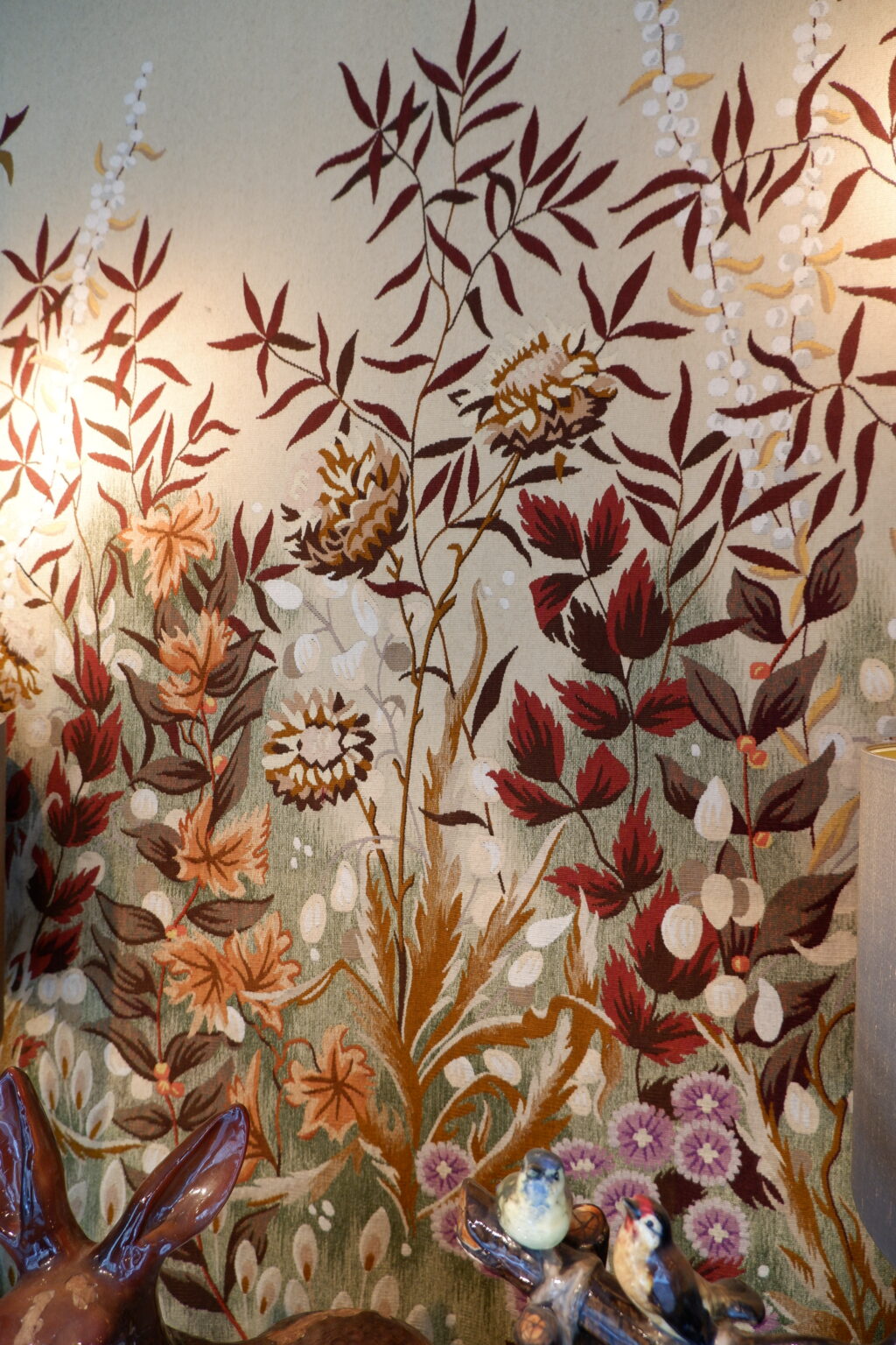 Tapisserie d'Aubusson par Gaston Thiery "paysage de fleurs" ca.1970 - N°5/6