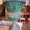 Suite de 3 grands vases  pied douche en terre-cuite émaillée de Castelnaudary - fin XVIIIe