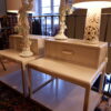 Paire de chevets à tiroirs en laque taupe clair – Image 6