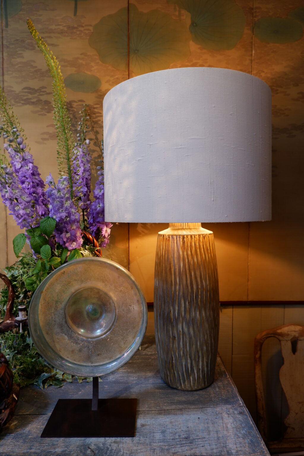 Very large celadon green ceramic lamp &quot;RUBUS&quot; by GUNNAR NYLUND -Sweden ca.1960 - Image 3