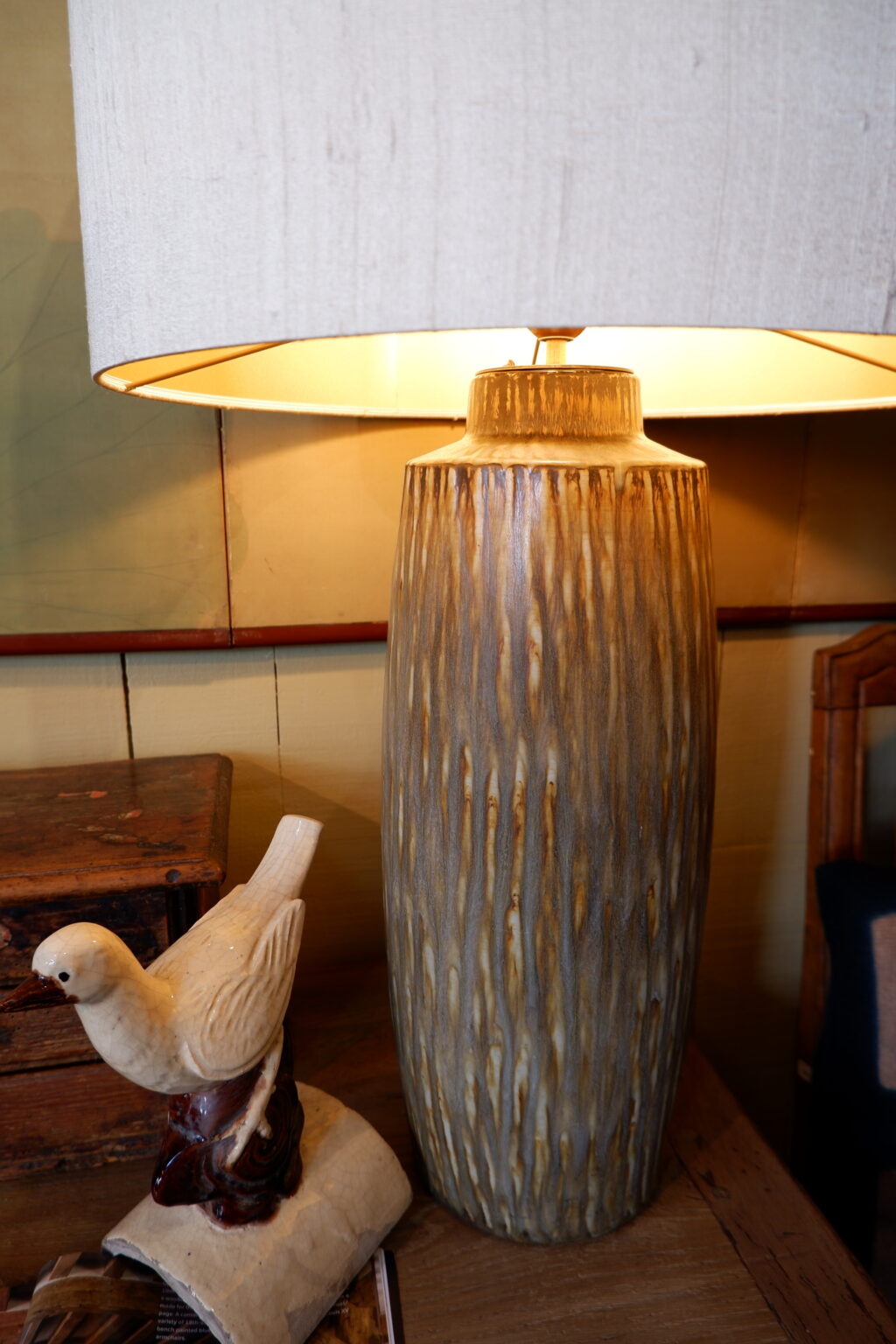 Very large celadon green ceramic lamp &quot;RUBUS&quot; by GUNNAR NYLUND -Sweden ca.1960 - Image 9