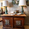 Buffet bas en bois naturel décor peint de la région du Lapland , Suède début XIXe – Image 5