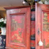 Cabinet d'époque XVIIIe décor chinoisant sur fond de laque rouge ca.1790 – Image 8