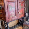 Cabinet d'époque XVIIIe décor chinoisant sur fond de laque rouge ca.1790 – Image 2