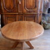 Ensemble table & 4 chaises en chêne naturel massif ca.1960 – Image 8