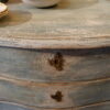 Grande commode galbée 3 tiroirs patine bleue ca.1800 – Image 7