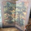 Paravent à 2 feuilles toile peinte à décor de "Moulin dans un décor de verdure" - Travail Français fin XVIIIe – Image 5