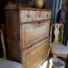 Meuble suédois en bois peint patine ocre clair ca.1800 – Image 2