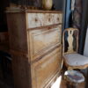 Meuble suédois en bois peint patine ocre clair ca.1800 – Image 7