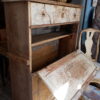 Meuble suédois en bois peint patine ocre clair ca.1800 – Image 3