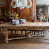 Grande table en bois décor peint - Italie Toscane époque XIXe