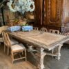 Grande table en bois décor peint - Italie Toscane époque XIXe – Image 3