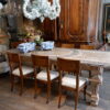 Grande table en bois décor peint - Italie Toscane époque XIXe – Image 7