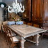 Grande table en bois décor peint - Italie Toscane époque XIXe – Image 6