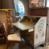 Commode secrétaire en bois peint décor de pins & conifères ca.1900 – Image 10