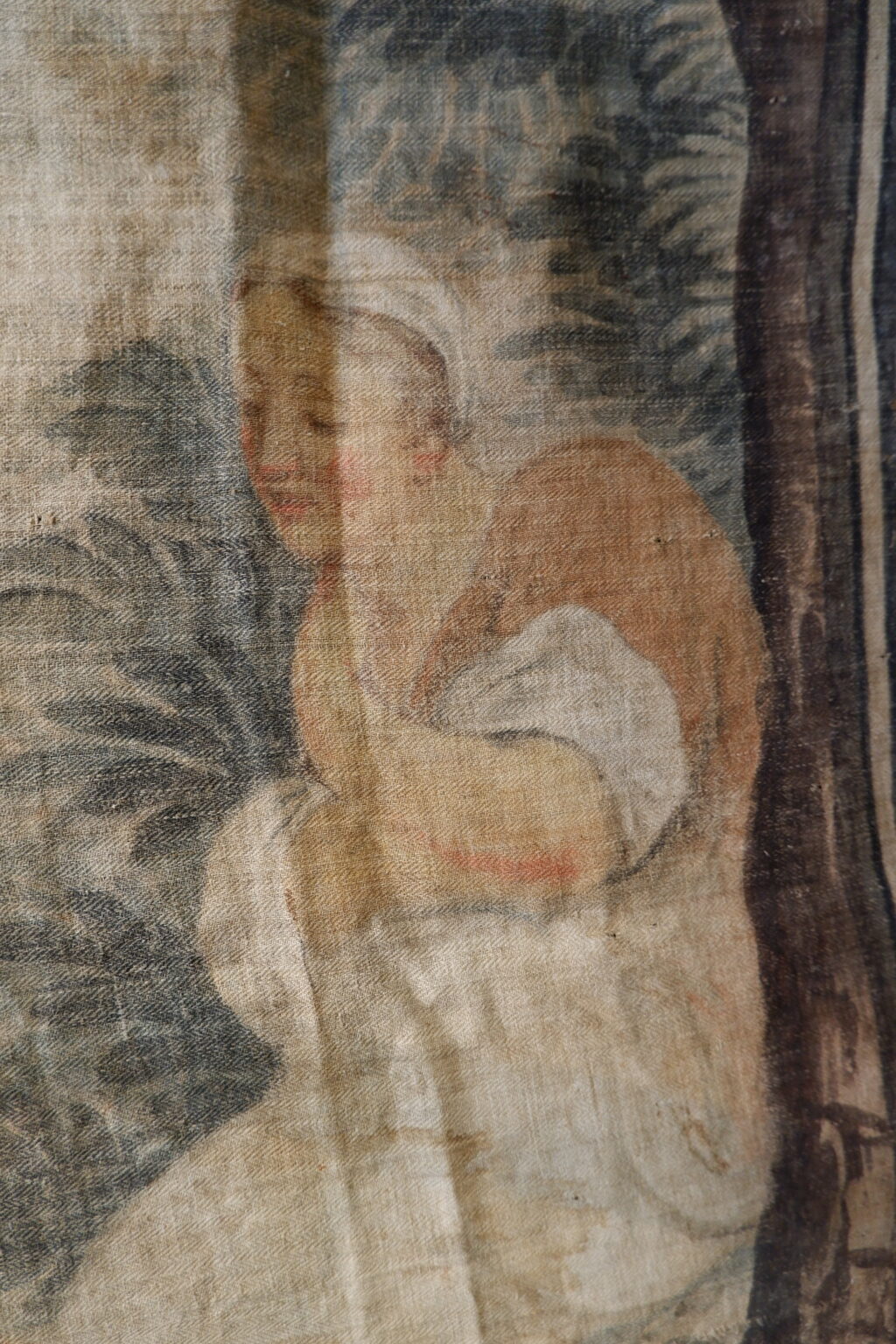 Grande toile peinte d'époque XVIIIe - Provence - – Image 2