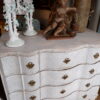 Grande commode aux oiseaux patine blanche XIXe – Image 9