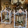 Paire de lanternes en porcelaine peinte de Bassano - Italie XIXe – Image 2