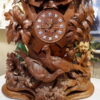 Grande horloge en bois sculpté " forêt noire" fin XIXe – Image 3