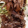 Grande horloge en bois sculpté " forêt noire" fin XIXe – Image 5