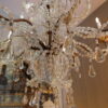 Lustre italien à grosses perles de verre, étoiles et pendants en forme de poires et en cristal taillé - Fin XIXe – Image 9
