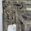 Grand miroir en métal repoussé