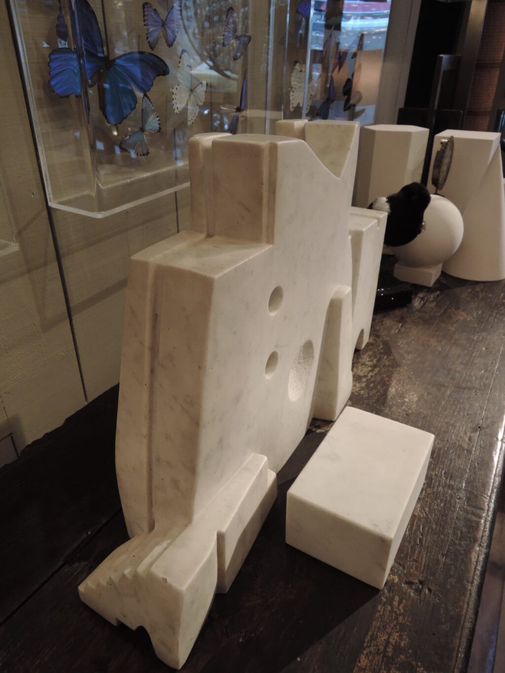 SCULPTURE ABSTRAITE EN MARBRE BLANC - DANEMARK CA,1960 – Image 10