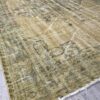 Tapis en laine tissé main vintage jaune – Image 4