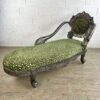 chaise longue tissu fauve