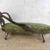 chaise longue tissu fauve