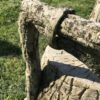2 fauteuils faux-bois ciment