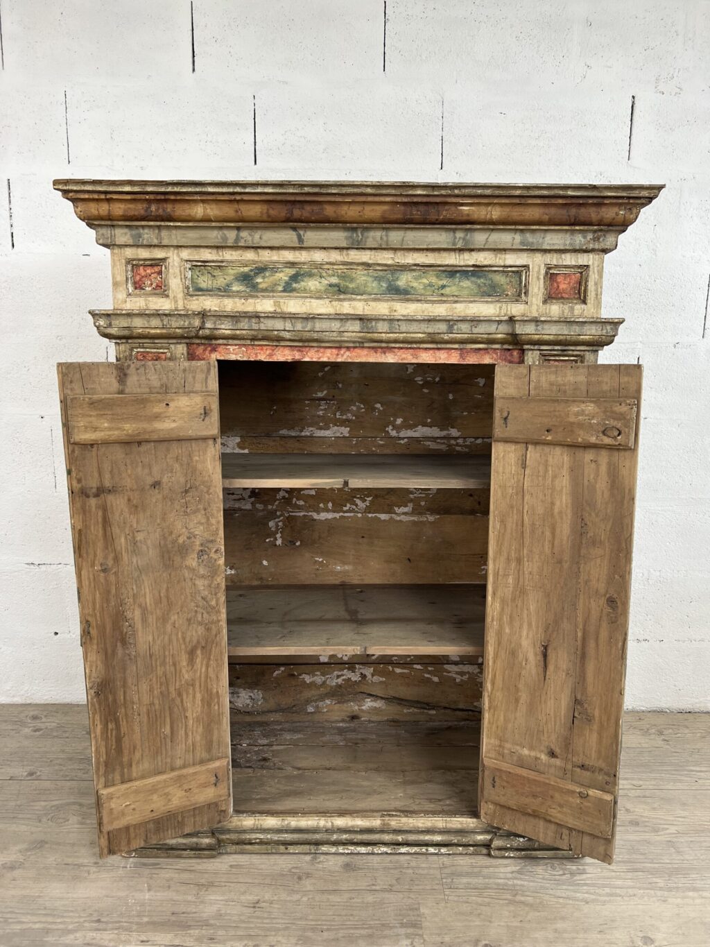 Buffet Haut 2 Portes Decor Faux Mabre