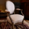 Paire de fauteuils médaillons Louis XVI laque verte d'origine - France XIXe – Image 3