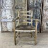 Chaise 4 lattes assise en paille